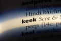 keek Royalty Free Stock Photo