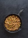 Keema Beef Curry - Indian dish with meat and peas.