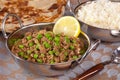 Keema Matar Indian Curry Royalty Free Stock Photo