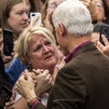 Keene, New Hampshire - OCTOBER 17, 2016: Former U.S. President Bill Clinton campaigns on behalf of his wife Democratic presidentia