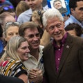 Keene, NH - OCTOBER 17, 2016: Former U.S. President Bill Clinton campaigns on behalf of his wife Democratic presidential nominee H