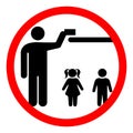Keep away from children Royalty Free Stock Photo