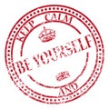 Keep Calm And Be Yourself Stamp