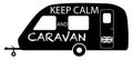 Keep Calm And Caravan Silhouette