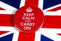 Keep Calm and Carry On Royalty Free Stock Photo