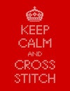 Keep Calm and Cross Stitch Embroidery Sampler