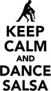 Keep calm and dance salsa