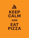 Keep calm and eat pizza Royalty Free Stock Photo