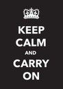 Keep calm imitation poster