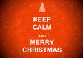 Keep calm and merry christmas