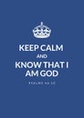 Keep calm christian theme poster