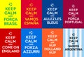 Keep calm supporters Royalty Free Stock Photo