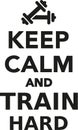 Keep calm and train hard