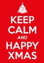 Keep calm xmas Royalty Free Stock Photo