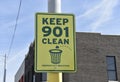 Keep 901 Clean Memphis City Beautiful Royalty Free Stock Photo