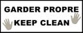 Keep Clean Sticker Royalty Free Stock Photo
