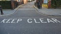 Keep Clear Royalty Free Stock Photo