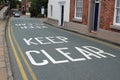 KEEP CLEAR street sign