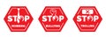 Stop mobbing, bullying trolling vector Royalty Free Stock Photo