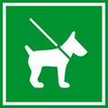 Keep dog on lead sign Royalty Free Stock Photo