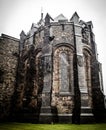 Keep of the Edinburgh castle in the rain Royalty Free Stock Photo