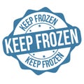 Keep frozen label or stamp Royalty Free Stock Photo