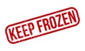 Keep Frozen Rubber Stamp. Red Keep Frozen Rubber Grunge Stamp Seal Vector Illustration Royalty Free Stock Photo