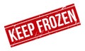 Keep Frozen Rubber Stamp. Red Keep Frozen Rubber Grunge Stamp Seal Vector Illustration Royalty Free Stock Photo