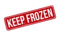 Keep Frozen Rubber Stamp. Red Keep Frozen Rubber Grunge Stamp Seal Vector Illustration Royalty Free Stock Photo
