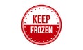 Keep Frozen Rubber Stamp. Red Keep Frozen Rubber Grunge Stamp Seal Vector Illustration Royalty Free Stock Photo