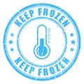 Keep frozen vector stamp Royalty Free Stock Photo