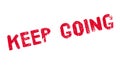 Keep Going rubber stamp