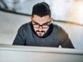 Keep going until you can sense success. a young businessman working in his office. Royalty Free Stock Photo