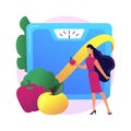 Keep a healthy diet abstract concept vector illustration.