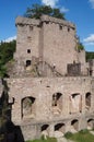 Keep of the Hohenbaden Castle, the seat of the Margraves of Baden, Baden-Baden, Germany