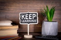 Keep Learning. Education, Courses, Online Training and Languages Concept Royalty Free Stock Photo