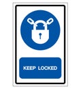 Keep Locked Symbol Sign, Vector Illustration, Isolate On White Background Label .EPS10