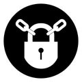 Keep Locked Symbol Sign, Vector Illustration, Isolate On White Background Label .EPS10