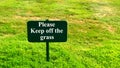 Keep off the grass Royalty Free Stock Photo