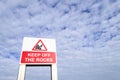 Keep off the rocks sign Royalty Free Stock Photo