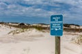 Keep Off the Sand Dunes to Protect the Environment Sign Royalty Free Stock Photo