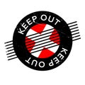 Keep Out rubber stamp Royalty Free Stock Photo