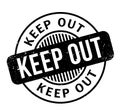 Keep Out rubber stamp