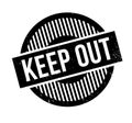 Keep Out rubber stamp