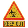 Keep out sign Royalty Free Stock Photo