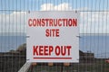 Keep out site sign Royalty Free Stock Photo