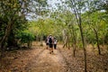 Keep silent sign on a trail on Rinca Island in Komodo National Park, Indonesia Royalty Free Stock Photo