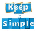 Keep It Simple Blue Squares Stripes Royalty Free Stock Photo