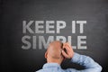 Keep It Simple Concept on Blackboard Royalty Free Stock Photo