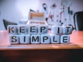 \'KEEP IT SIMPLE\'